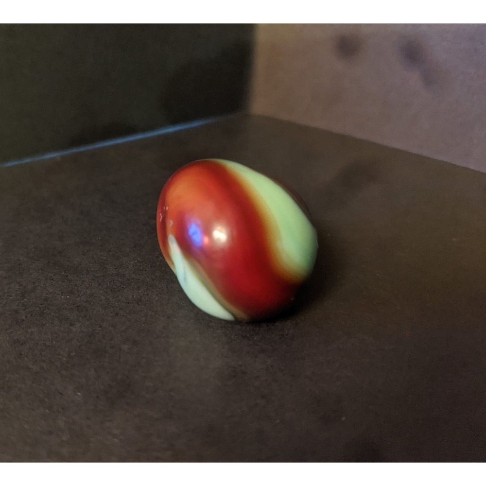 Error Marble Vintage Akro Agate Marbles - Nostalgic Ox Blood Ketchup and Mustard